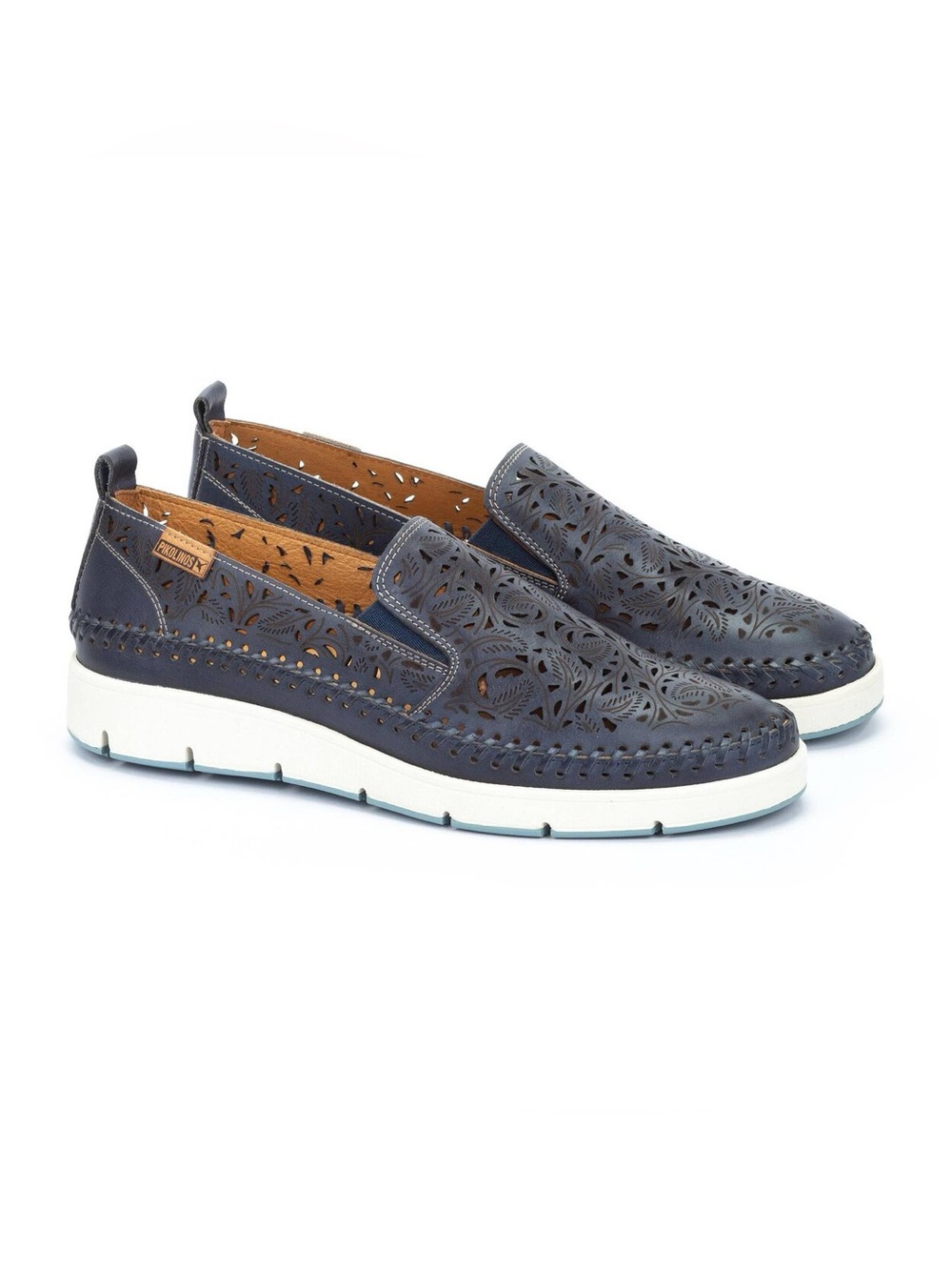 PIKOLINOS Tenerife Women’s Slip On Moccasin in Pacific Blue